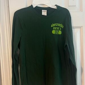 Abercrombie & Fitch Kids Green Long Sleeve Shirt Size XL